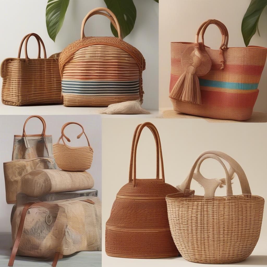 Variety of Weaved Basket Bags