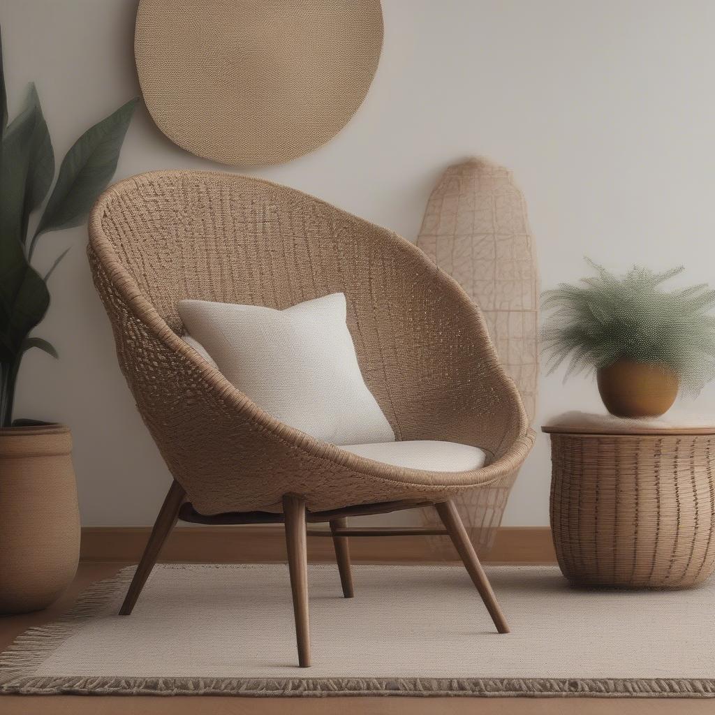 Weaved Chair in Interior Design