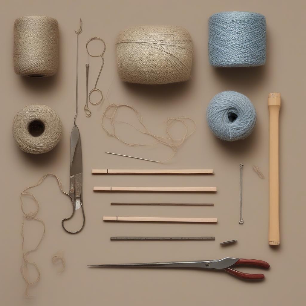 Preparing materials for weaving a chair seat with twine