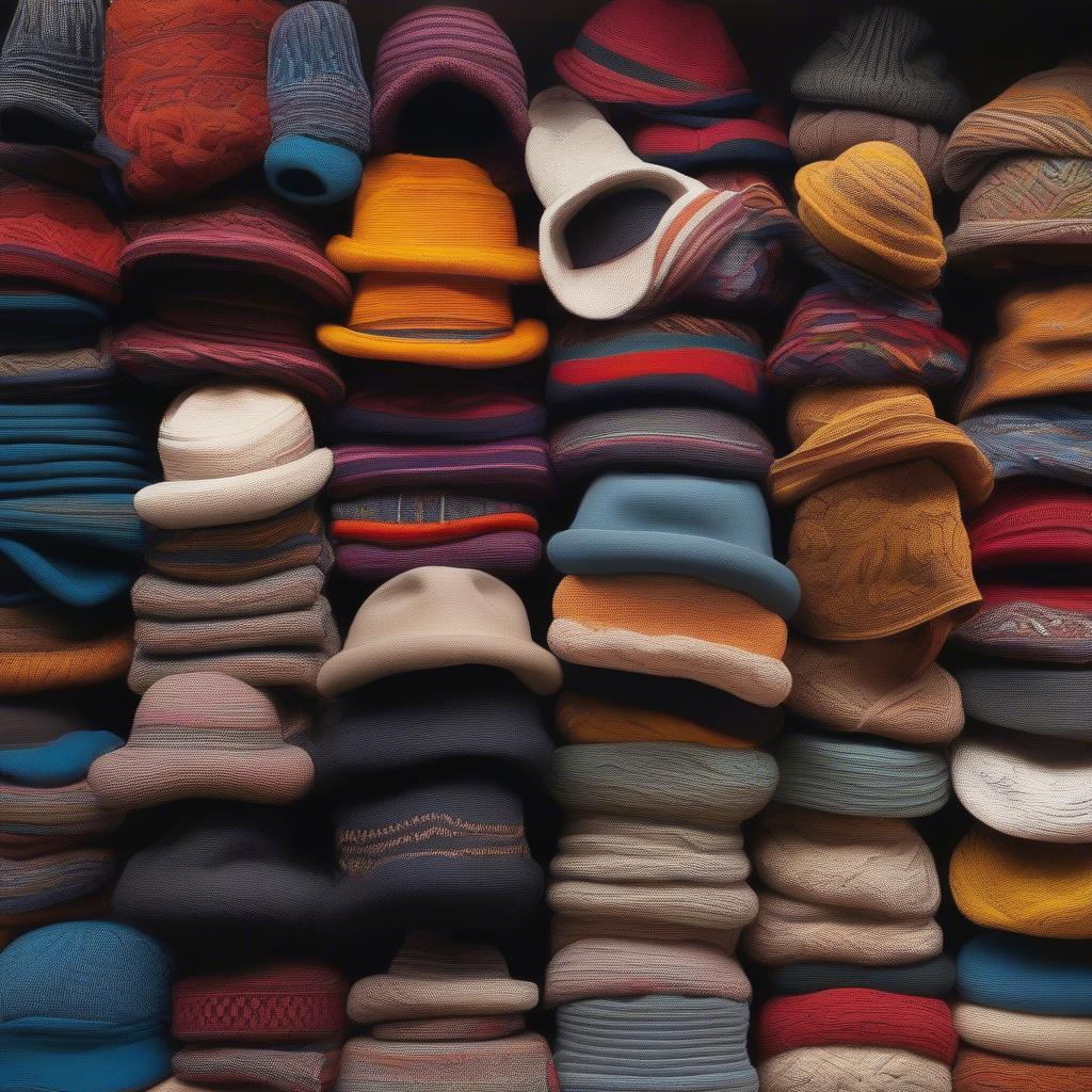 Showcase of Handwoven Hats and Sweaters