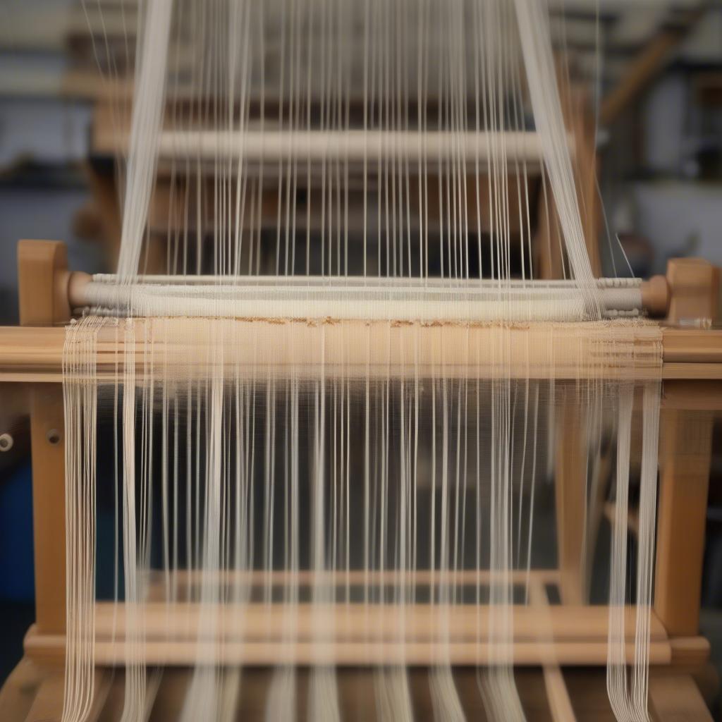 Weaving on a Table Loom - Creating the Shed