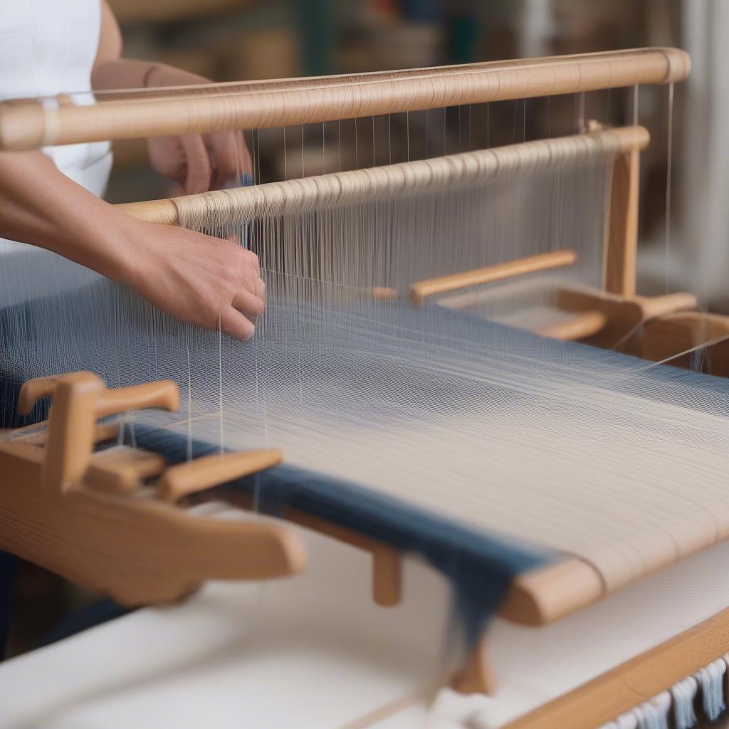 Weaving on a Table Top Loom