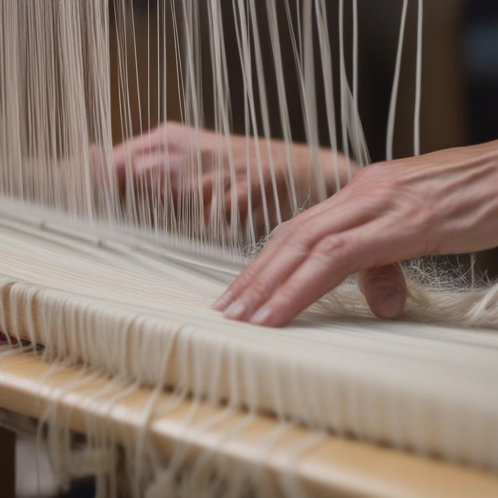 Weaving on a Table Top Loom