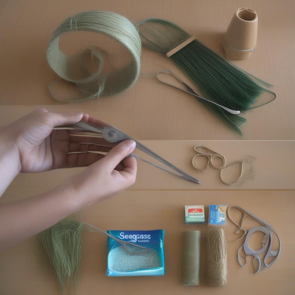 Preparing Seagrass for Chair Seat Weaving