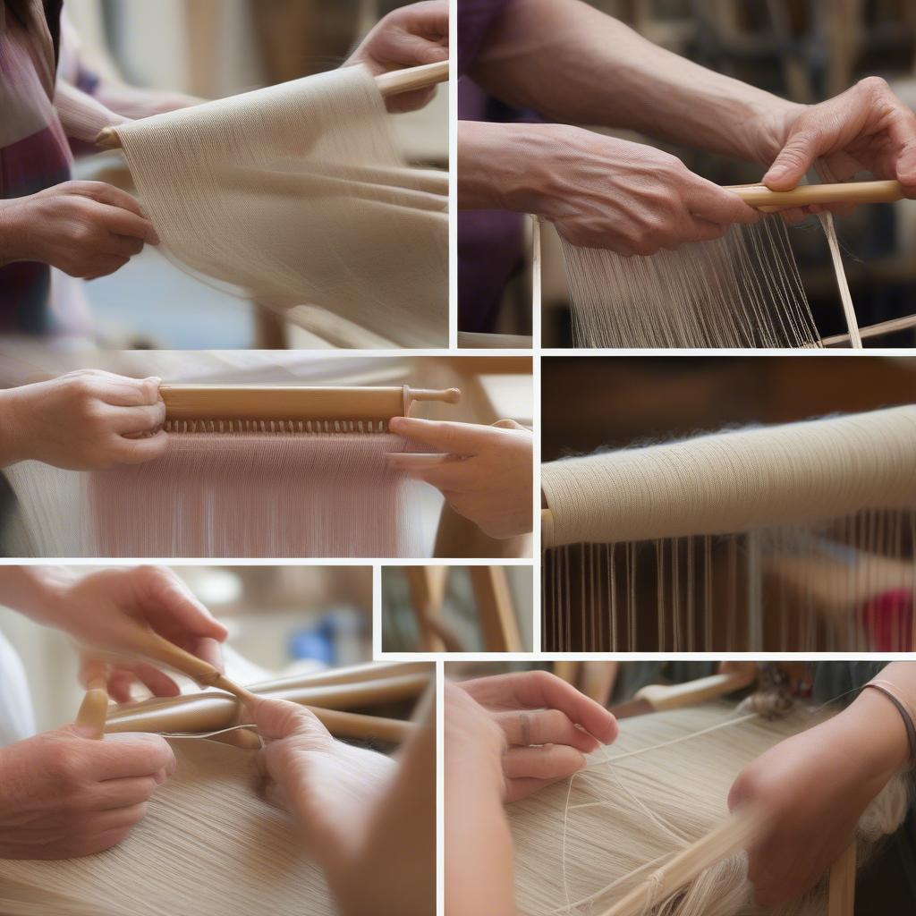 Step-by-Step Weaving Process for a Table Runner