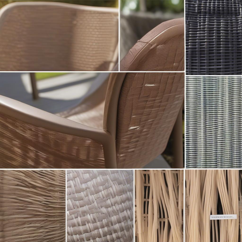 Web Weave Patio Chair Materials: Wicker, Rattan, and Synthetic Options