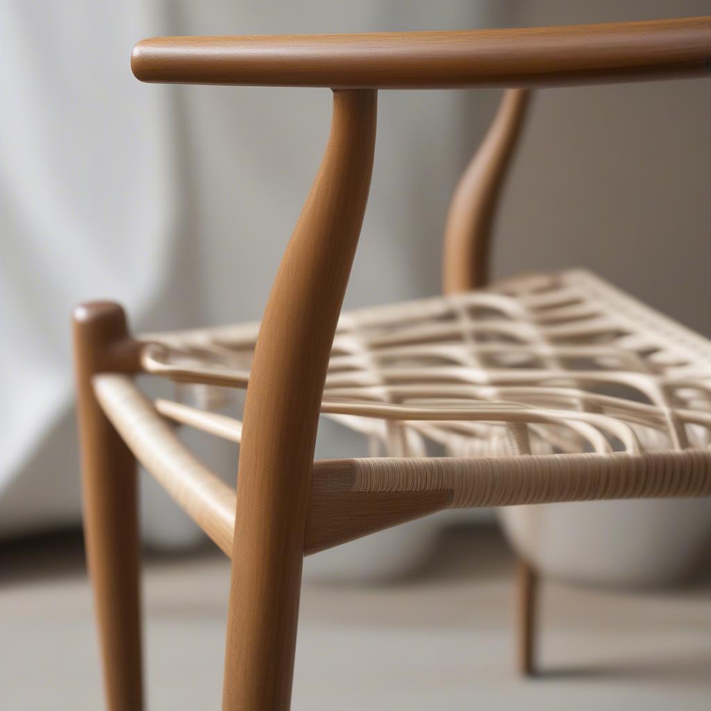 Wegner Wishbone Style Chair Profile View