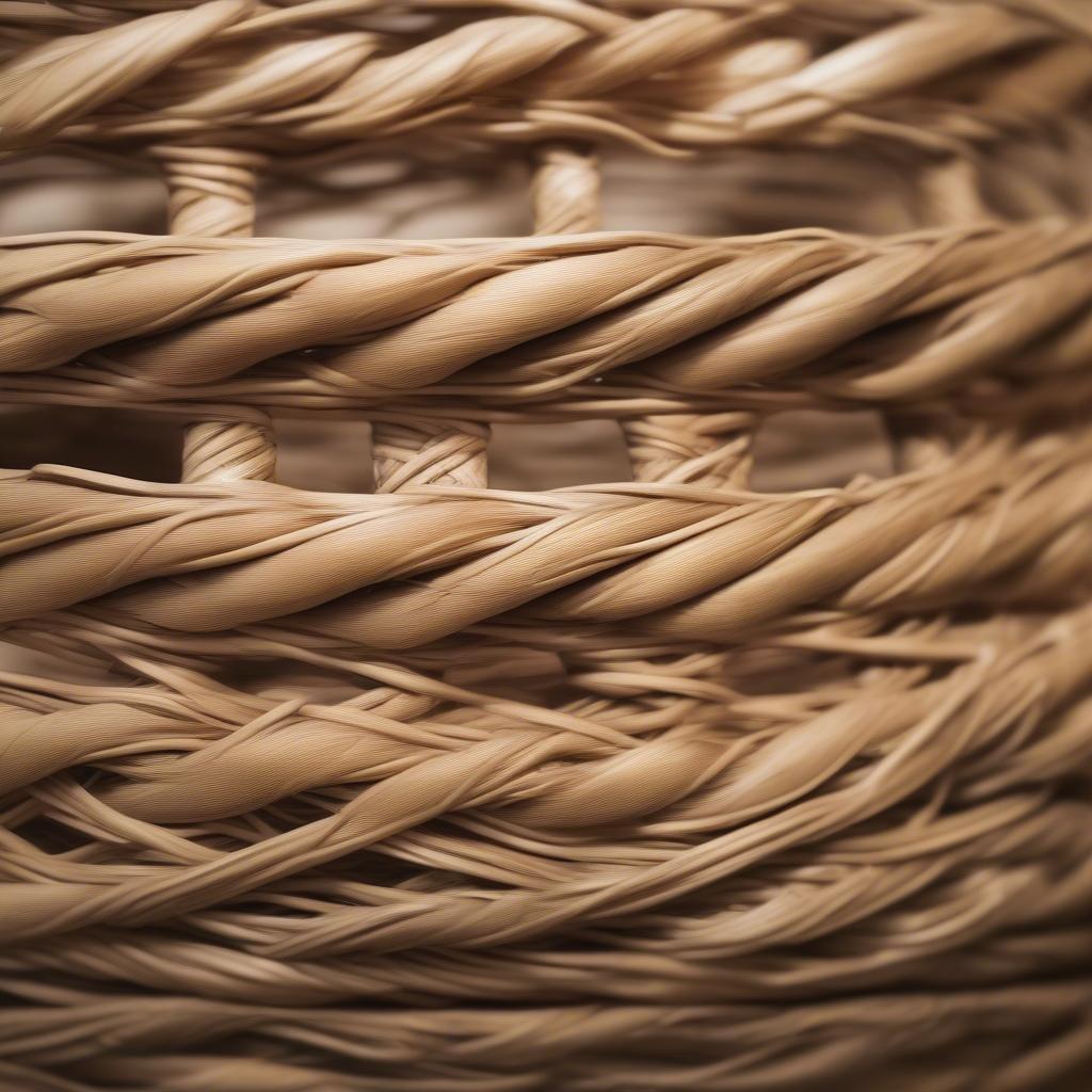 Close-up of Wicker and Rattan Materials