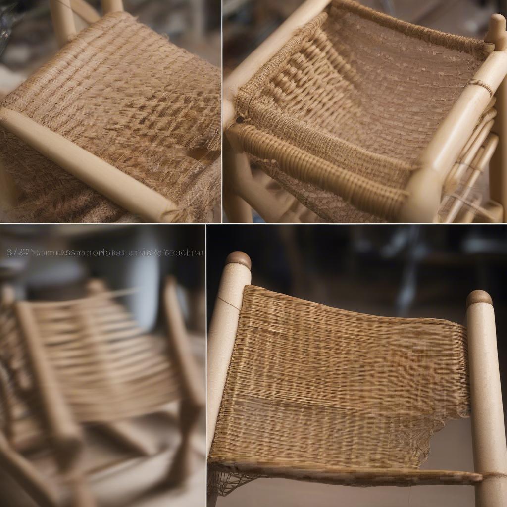 The Process of Weaving a Wicker Chair