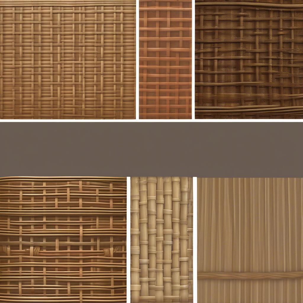 Wicker and Rattan Border Clipart Options