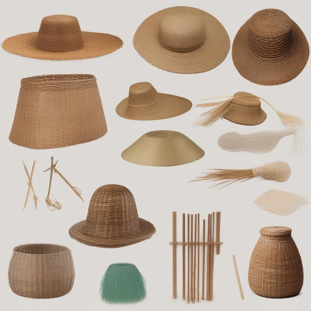 Comparing Wicker, Rattan, Seagrass, and Bamboo Weaves for Coonskin Hat Look