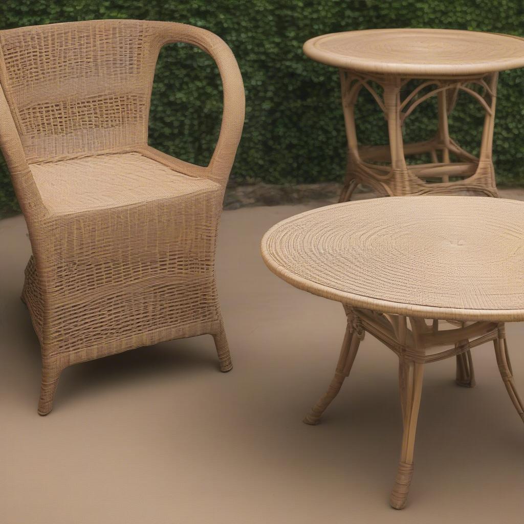 Comparing Wicker and Rattan Weave Top Tables