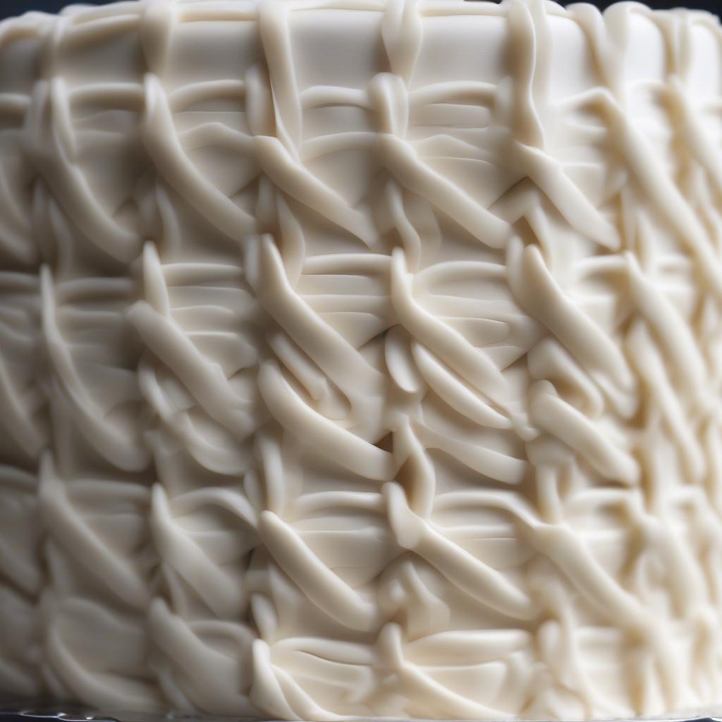 Piping Technique for Wilton Basket Weave Cake