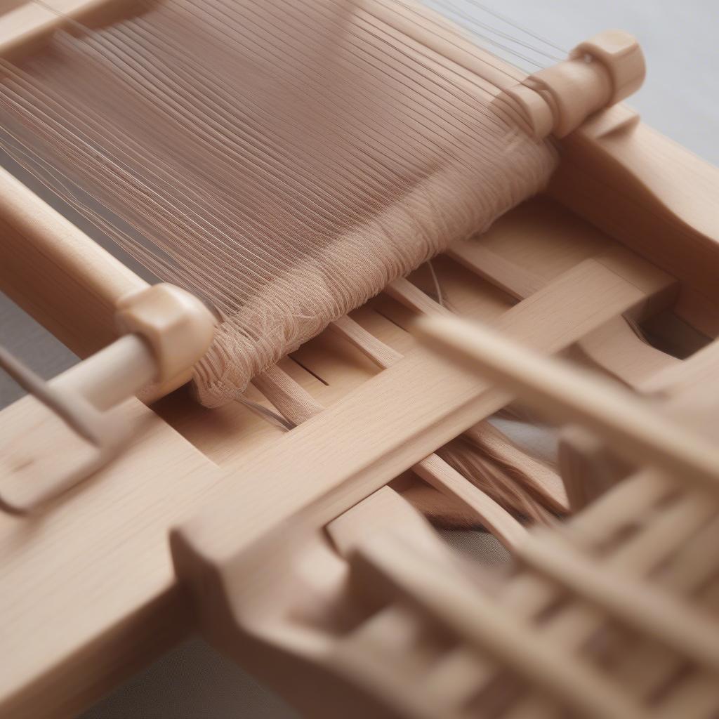 Wooden Weaving Loom Table