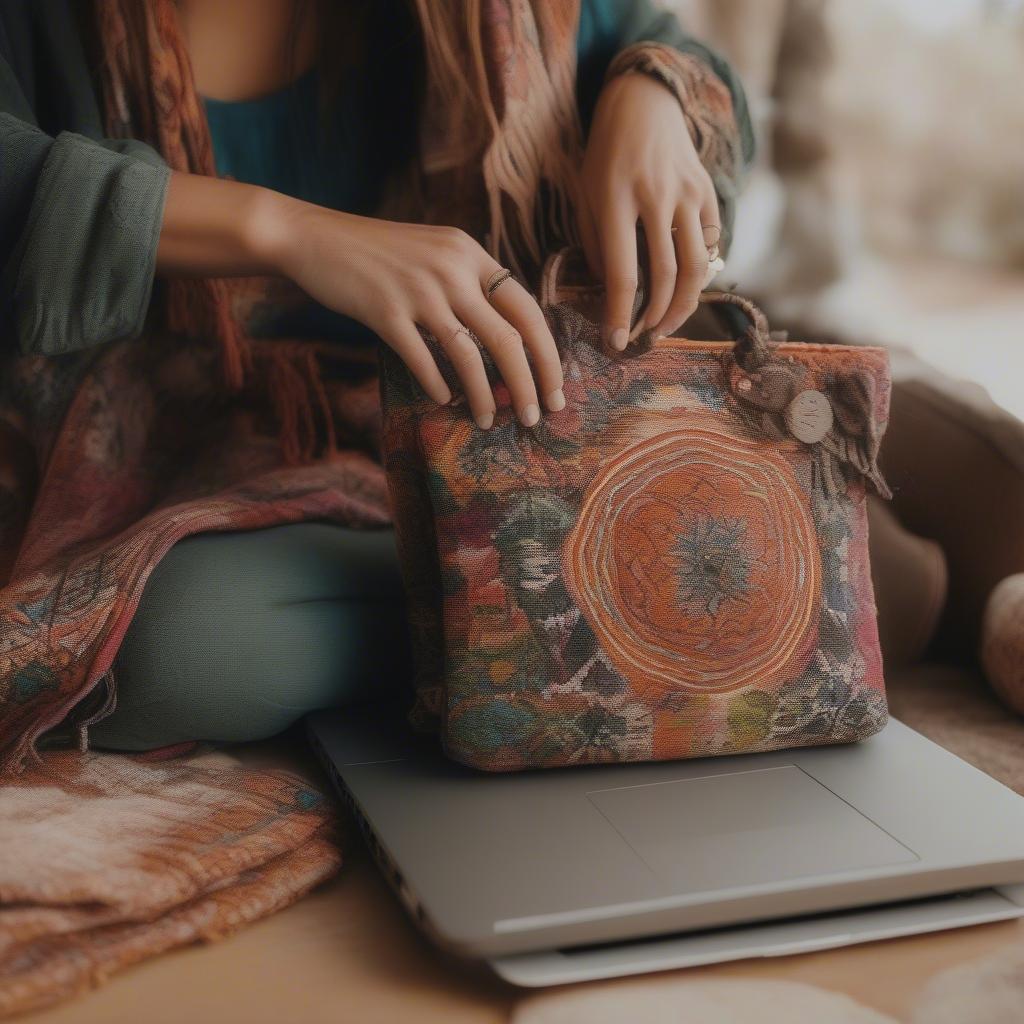 Finding Woven Cloth Hippie Boho Bags Online