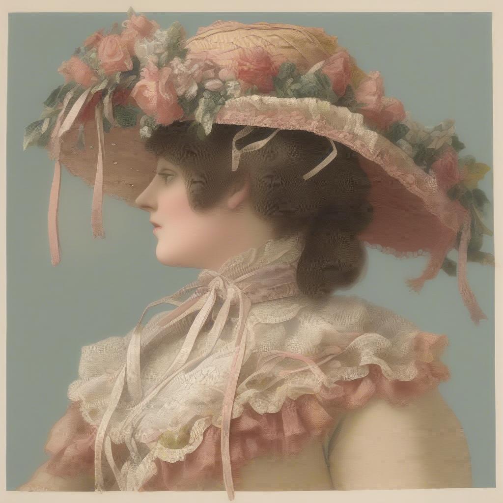 Victorian Era Woven Bonnet