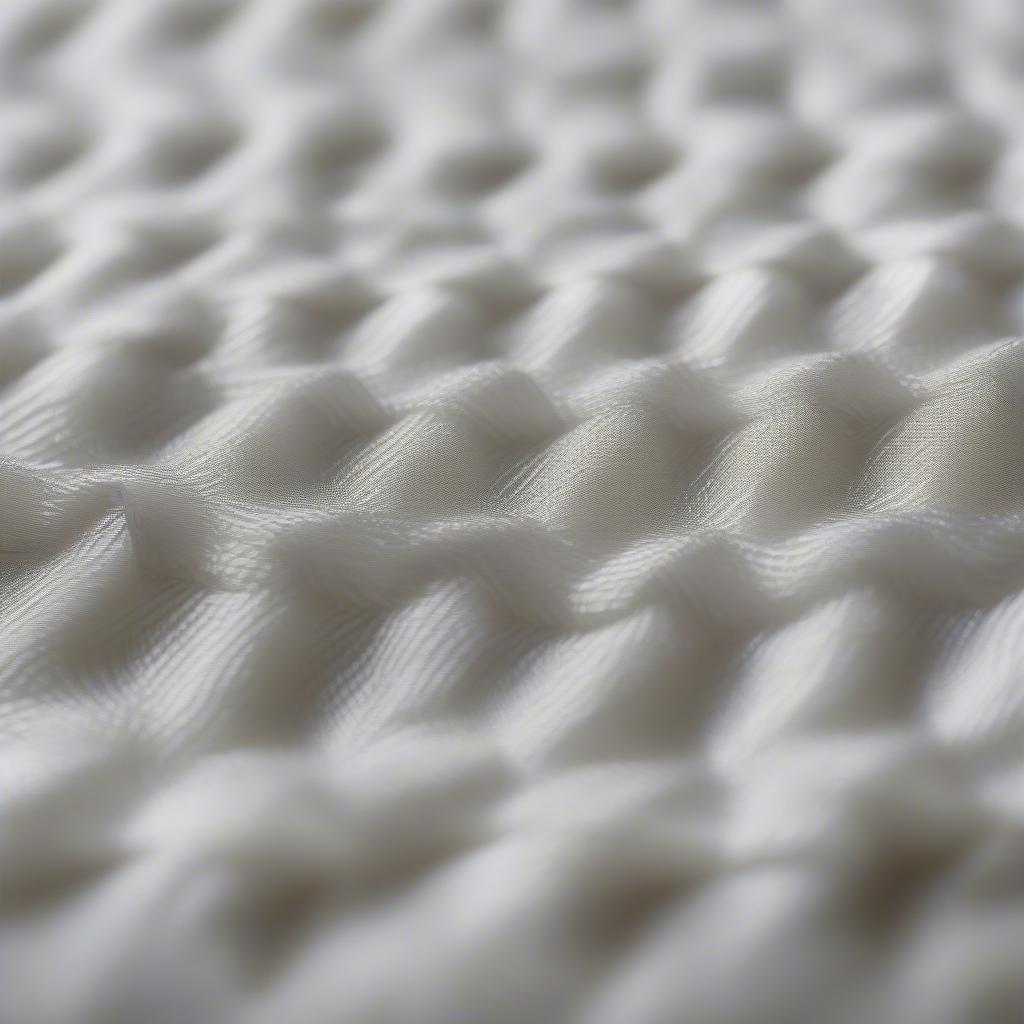 Close-up of woven polypropylene grocery bag texture