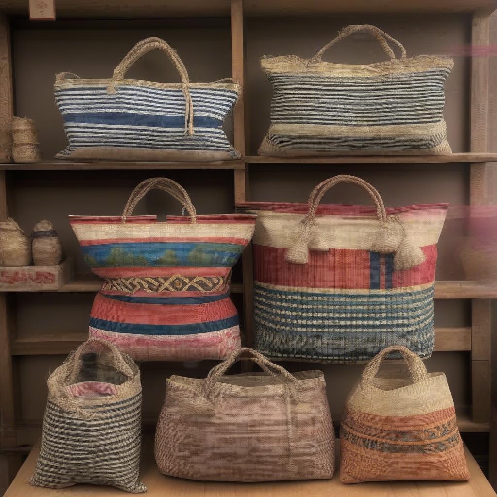 Variety of Woven Rice Bags