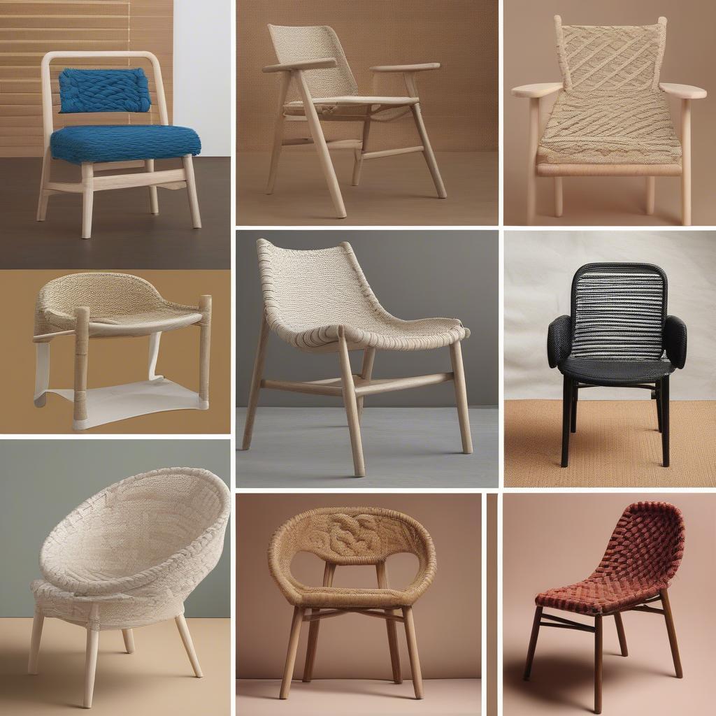 Variety of Woven Rope Chair Designs