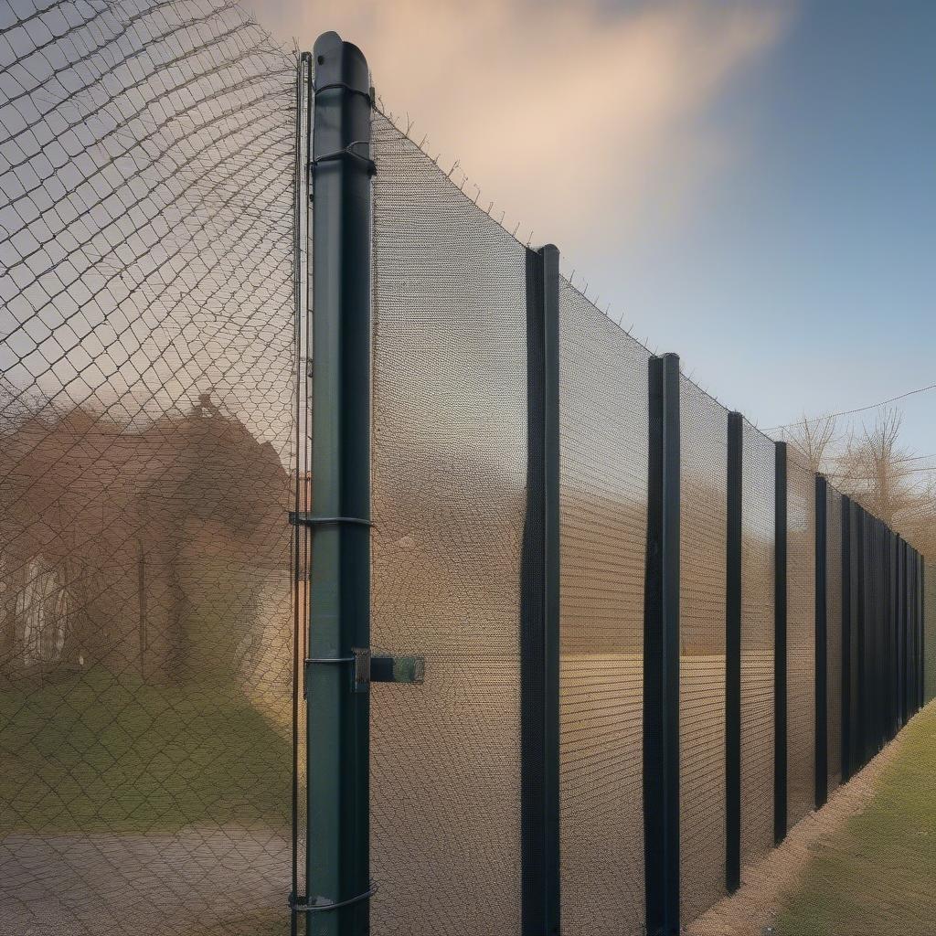 10 Basket Weave Mesh Security Fence