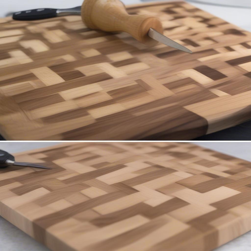 3D Basket Weave Cutting Board Construction Process