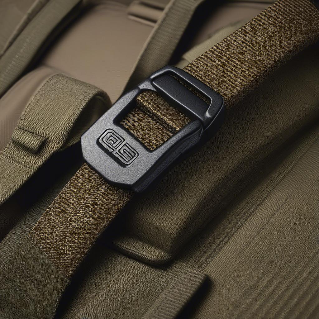 5.11 Tactical 1.5-Inch Basket Weave Duty Belt - Close-up View Showing the Basket Weave Pattern and Durable Construction