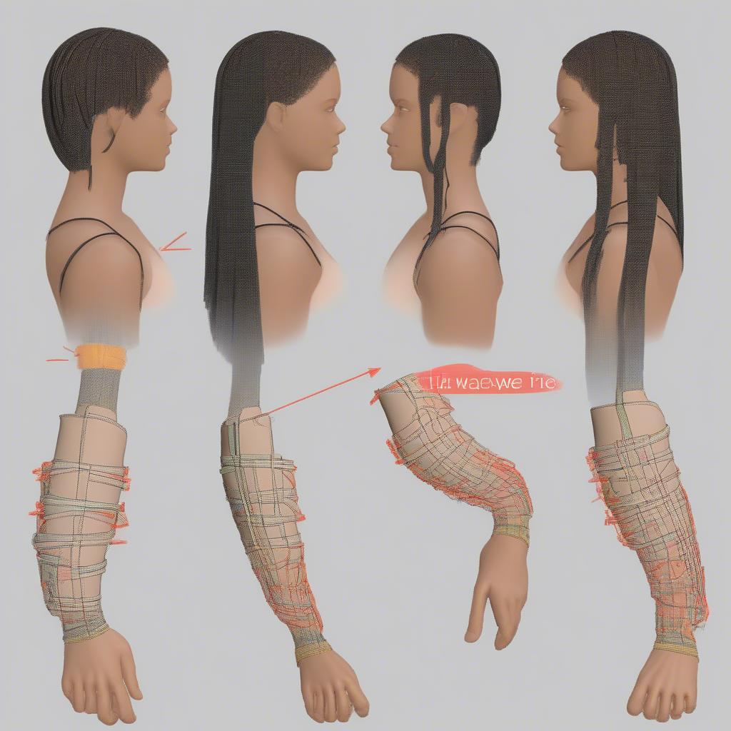 Illustrating the 7-Step Splint Weaving Pattern