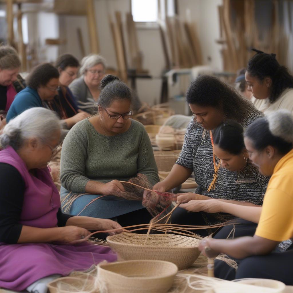 Aboriginal Basket Weaving Workshop in Victoria