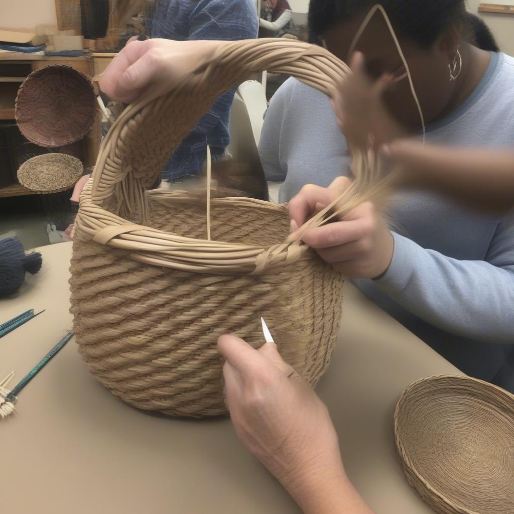 Advanced Basket Weaving Class in Chester County