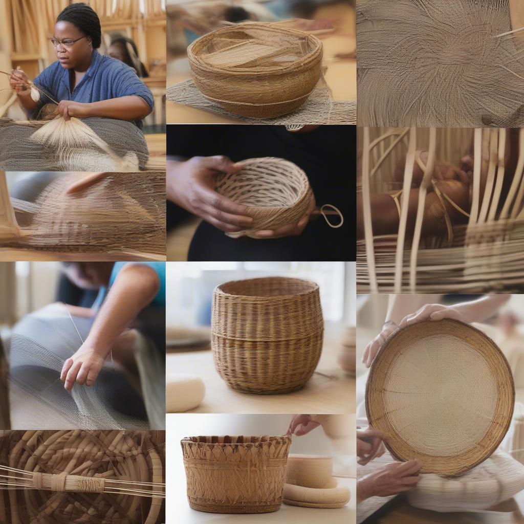 Various resources for learning advanced basket weaving, including books, online tutorials, and workshops.