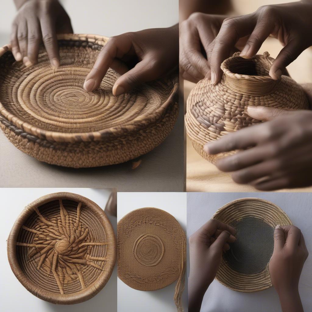 Various African Basket Weaving Techniques