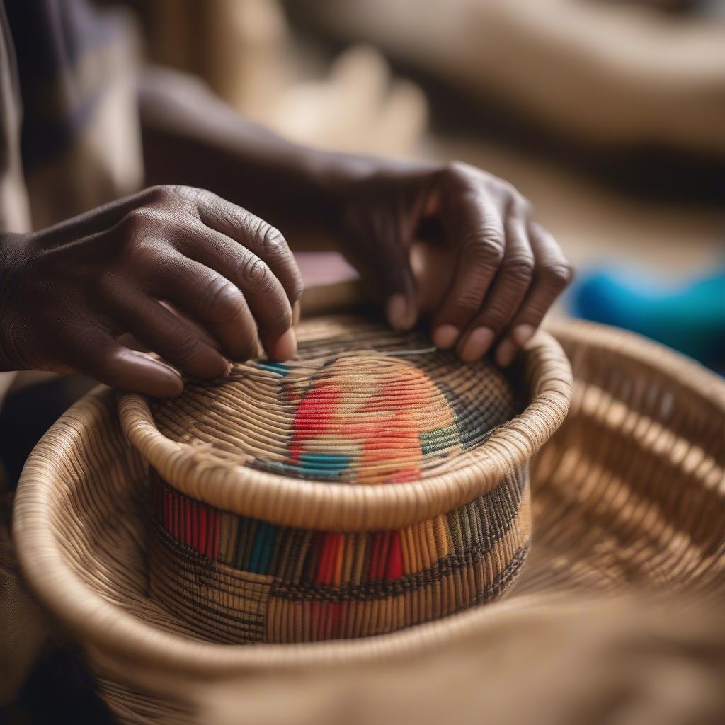 African Basket Weaving Techniques Demonstration