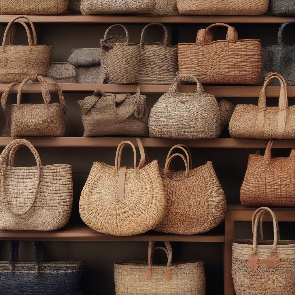 Various Woven Bags on Alibaba