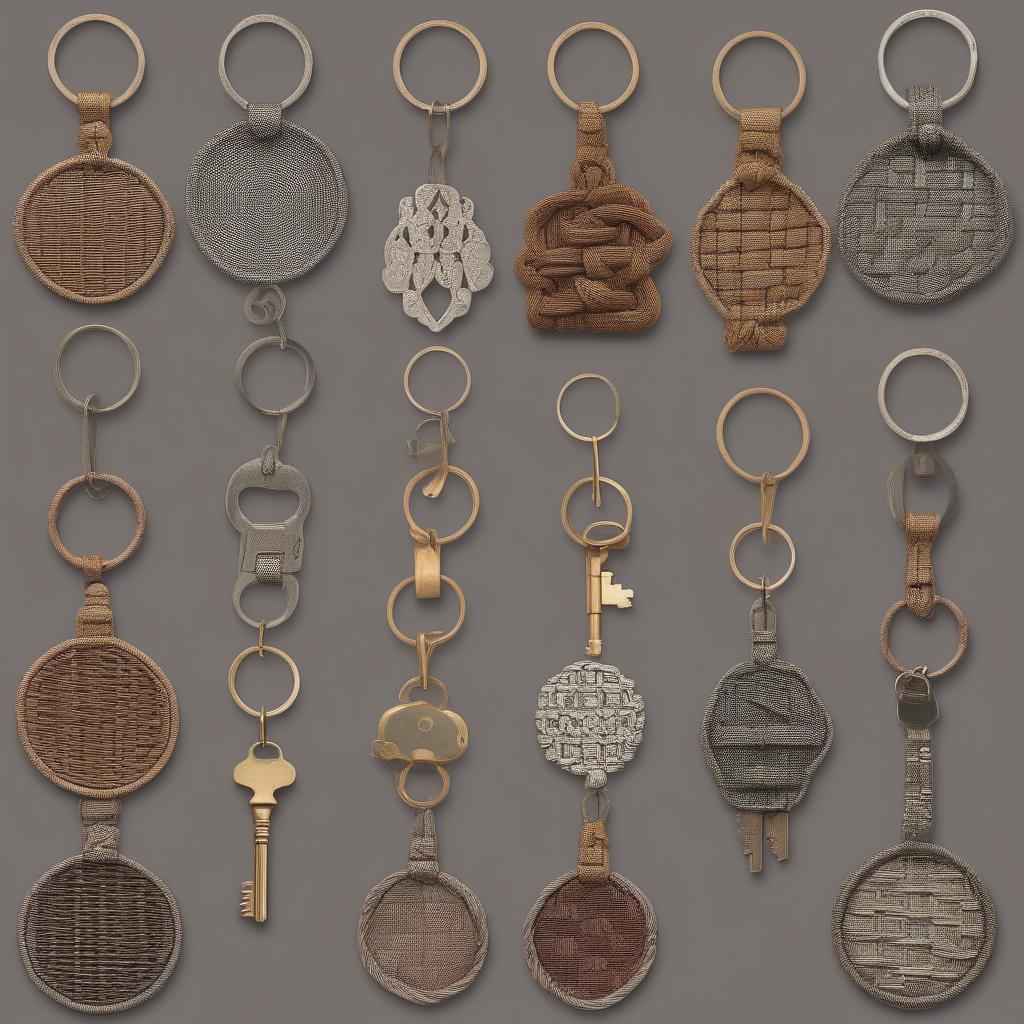 Different Styles of Amazon Basket Weave Key Holders