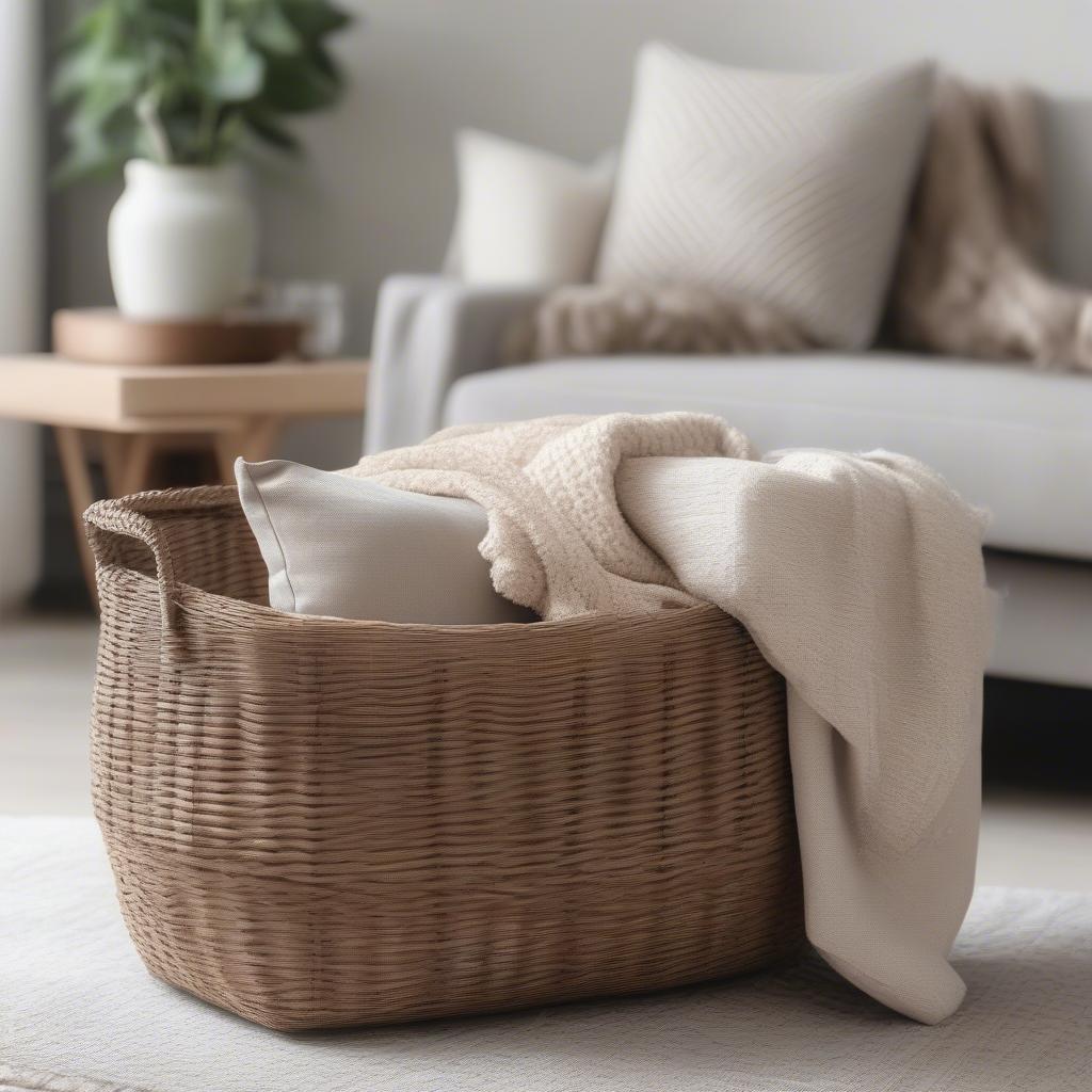 Amazon Lined Weave Basket in Home Decor