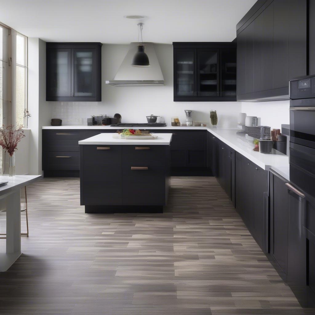 Amtico Basket Weave Flooring in a Kitchen