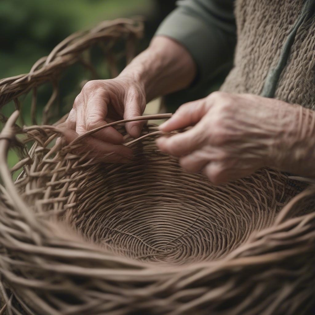 Ancient Celtic Basket Weaving with Willow and Hazel