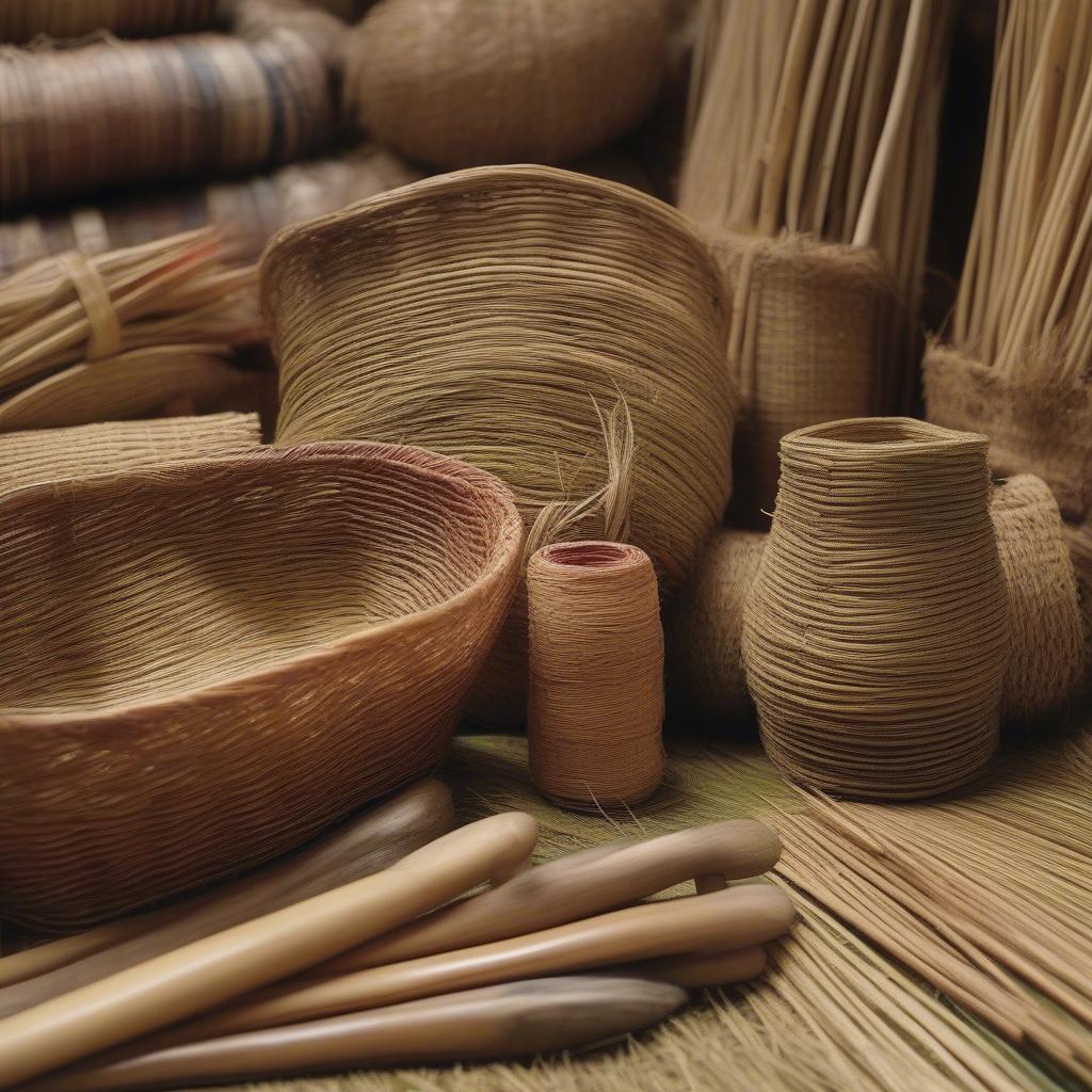 Andean Basket Weaving Materials