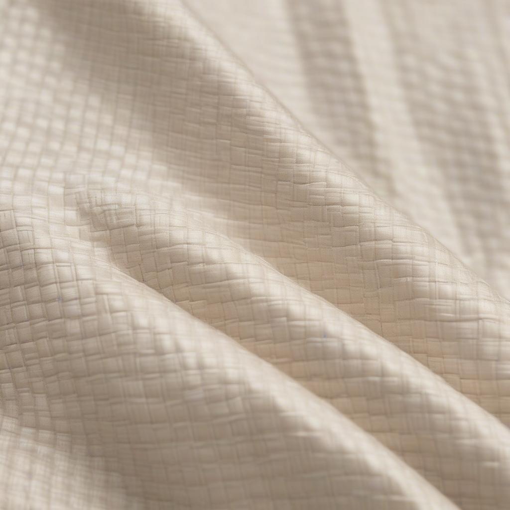 Close-up view of the Ann Taylor cream basket weave jacket ID8056D showcasing the intricate texture and cream color.