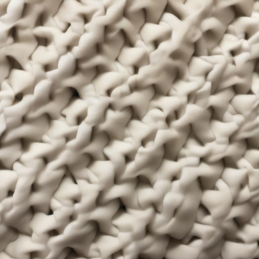 Close-up detail of the cream basket weave fabric of the Ann Taylor ID8056D jacket.