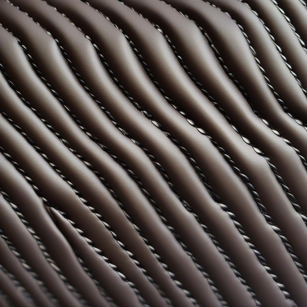 Anne Klein basket weave handbag close-up view showcasing the intricate woven pattern and high-quality material.