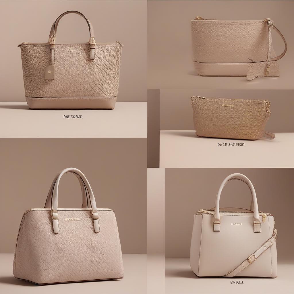 Screenshots of various online retailers selling the Anne Klein basket weave handbag with removable pouch, highlighting different pricing and availability.