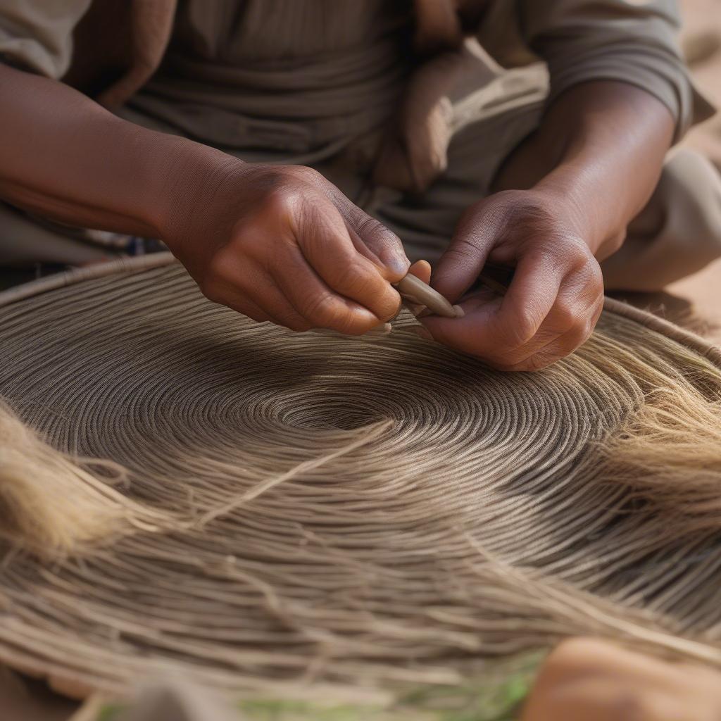 Apache Basket Weaving in Progress