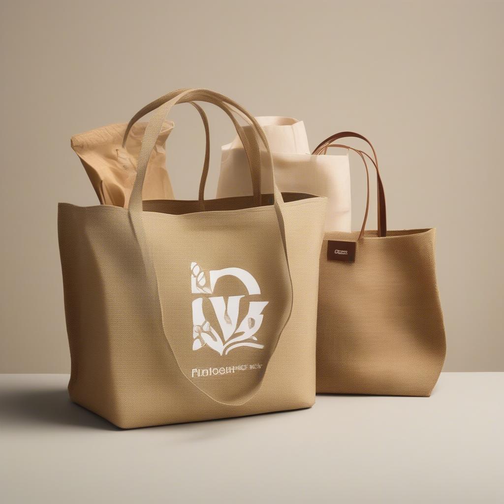 Applications of Woven and Non-Woven Bags: Examples of woven bags used as shopping bags and fashion accessories, and non-woven bags used for promotional events and packaging.