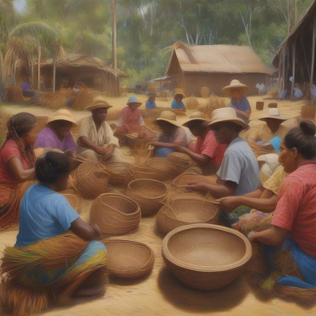 Australian Cane Basket Weaving Community