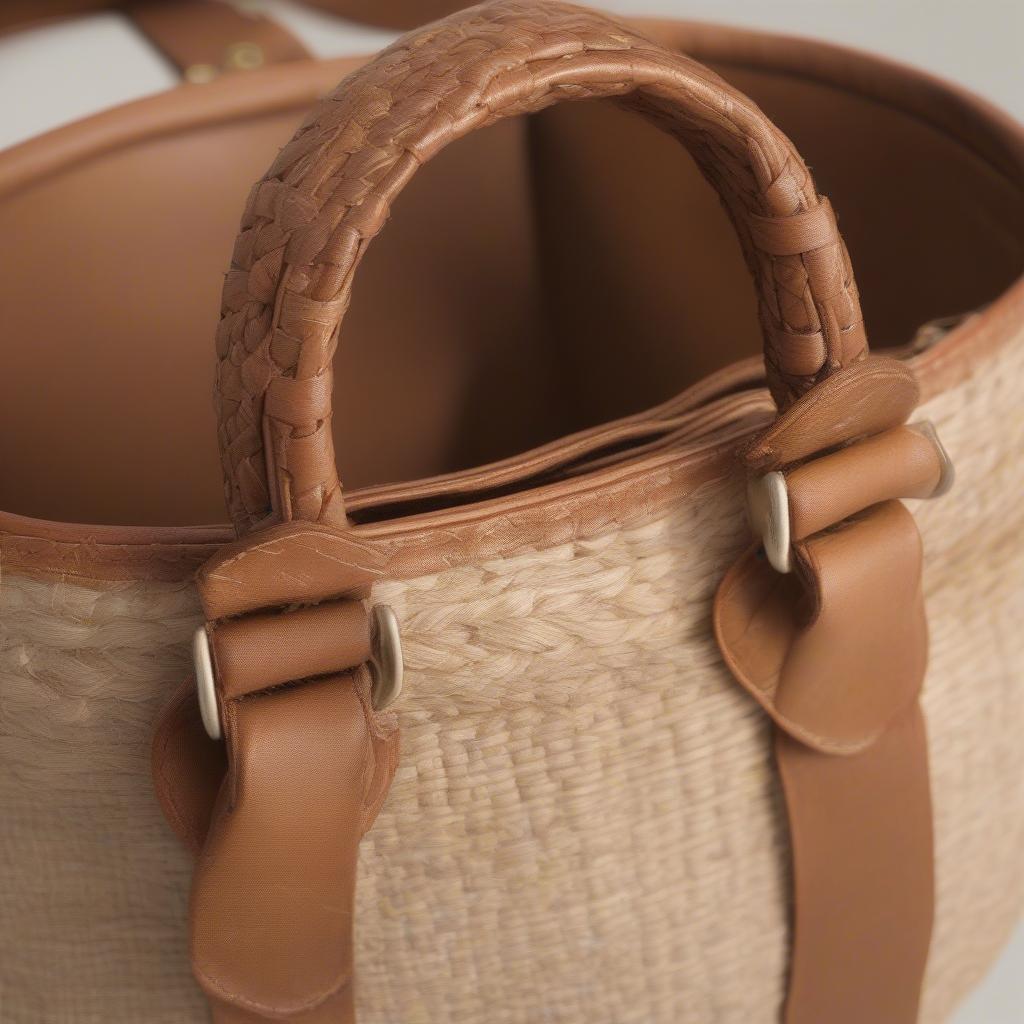 Authentic Woven Circle Bag Details