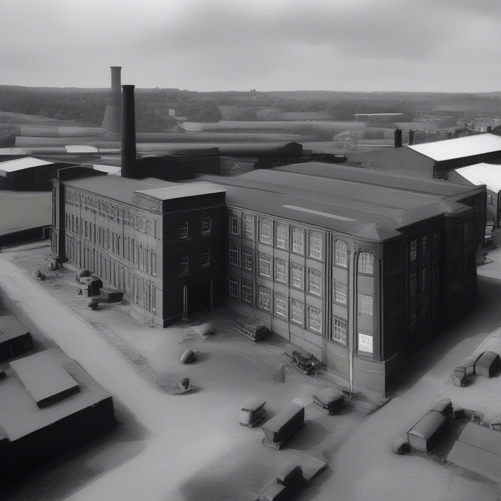 Historic Image of Aynsley Bone China Factory