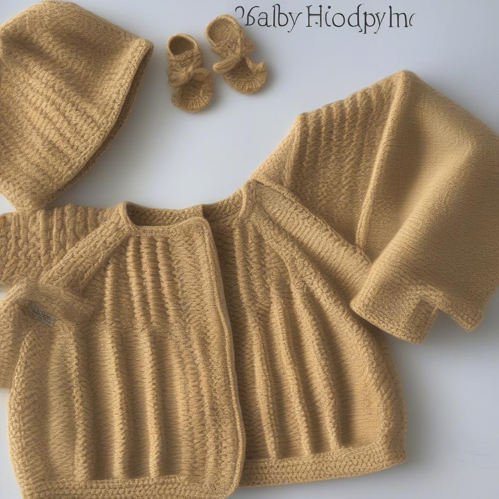 Baby Cardigan in Basket Weave Stitch