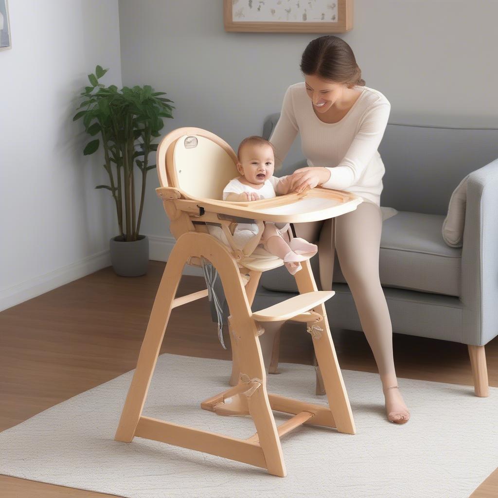 Baby Weaver High Chair with Adjustable Features