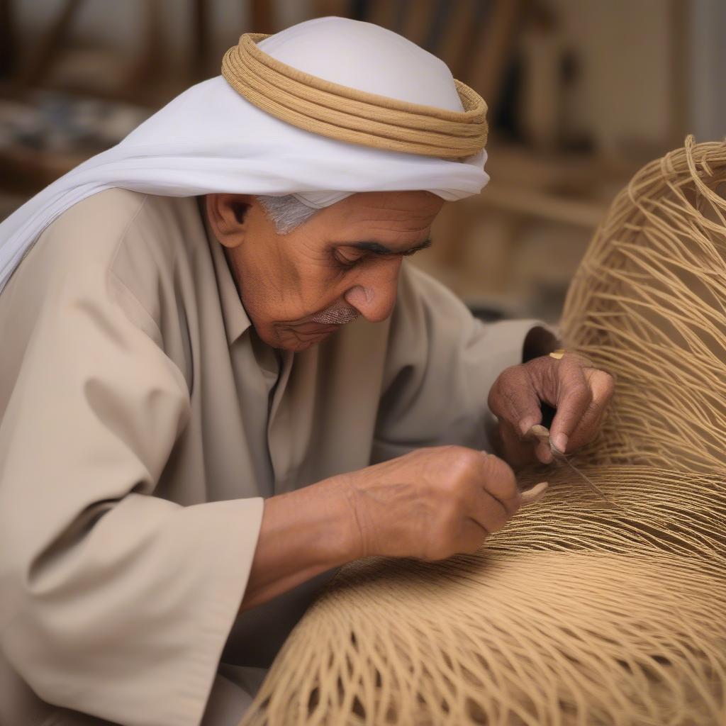 Traditional Bahraini Basket Weaving